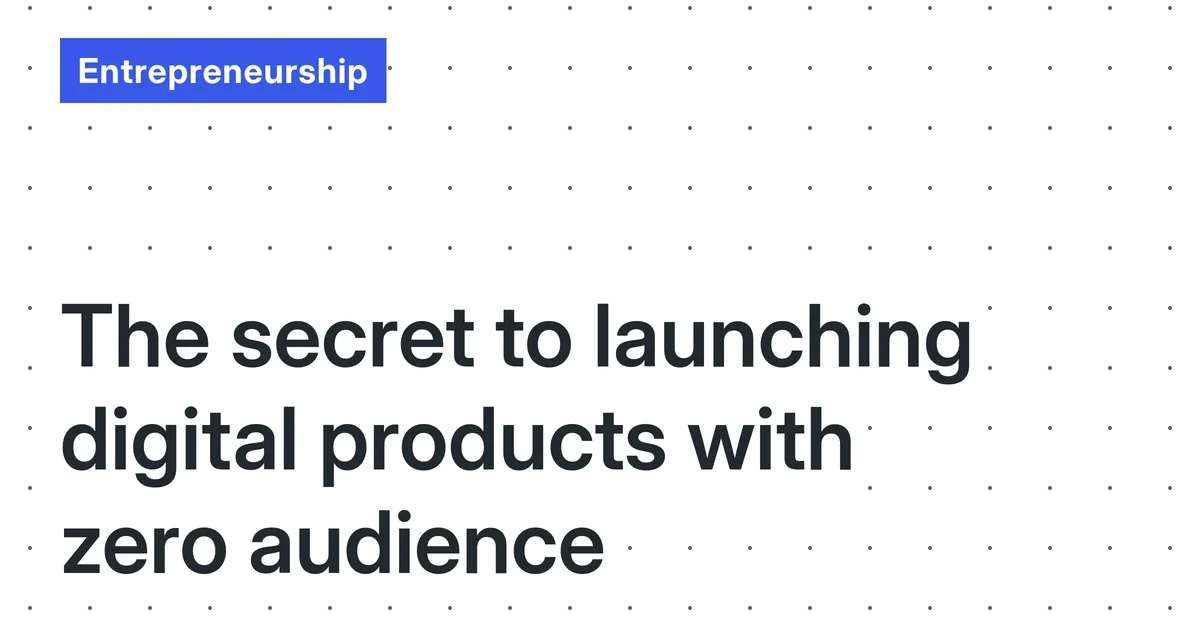 Launch Digital Products with Zero Audience: A Lean, No-Fluff Guide for Solo Creators