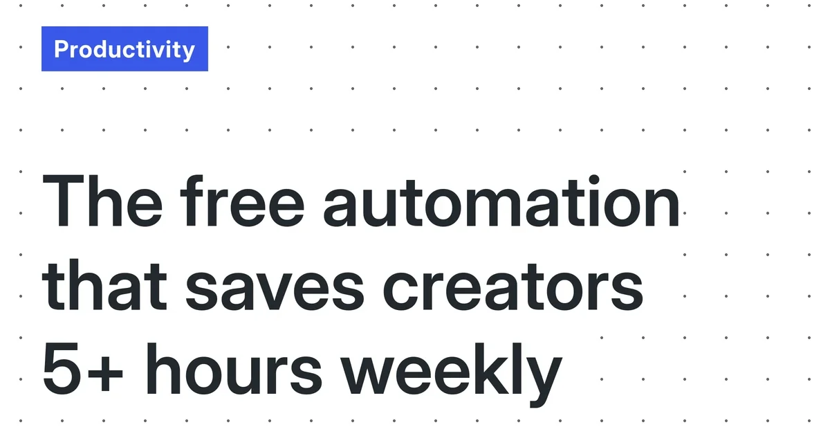 Content Promotion Automation: A No-Code Guide for Busy Creators