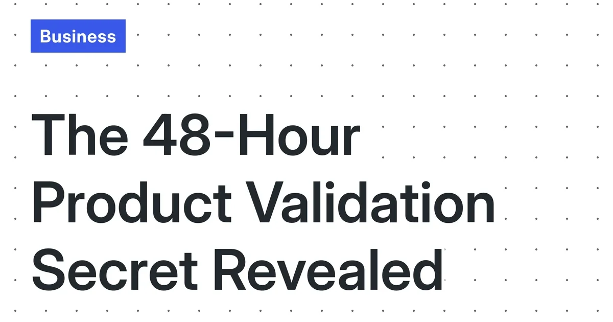 Validate Your Digital Product in 48 Hours Using Free AI & Social Listening (Zero Audience, 2025)