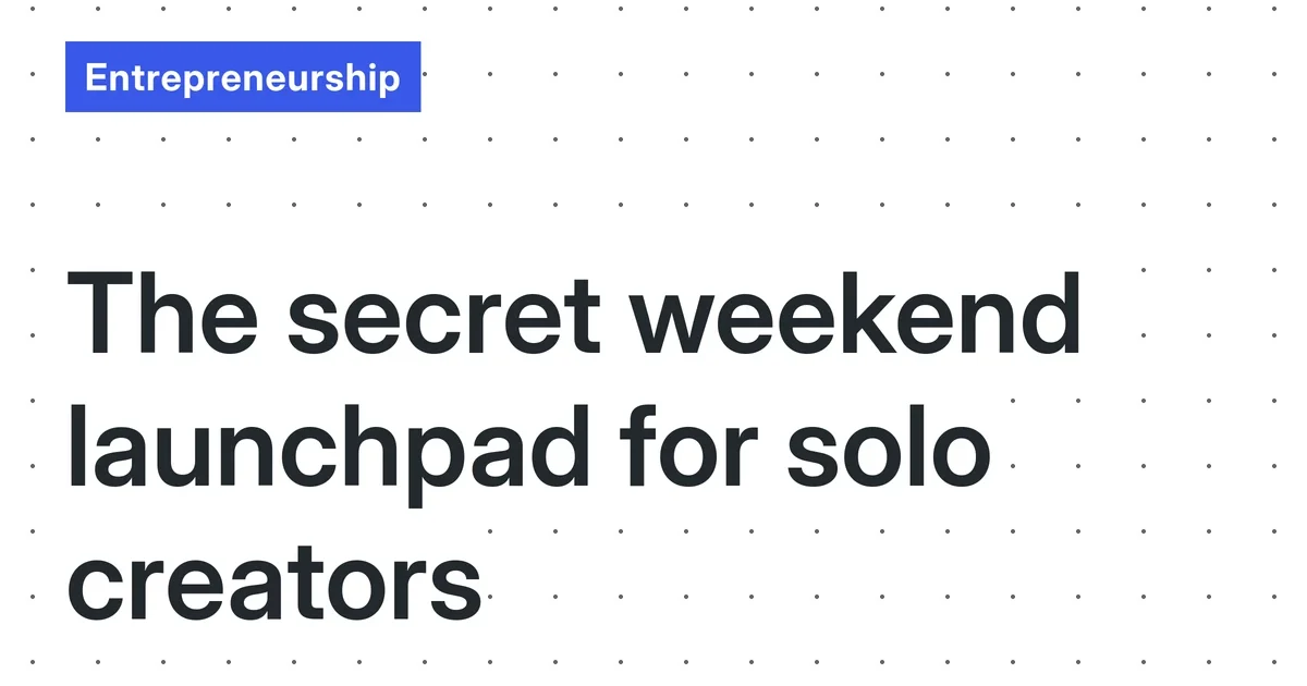 The Weekend Launchpad: A Lean, No-Fluff Guide to Launching Your First Digital Product (Zero Audience, December 2025)