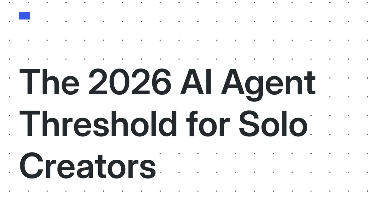 The 2026 AI Agent Integration Threshold: When to Automate Decision-Making in Your Creator Workflow
