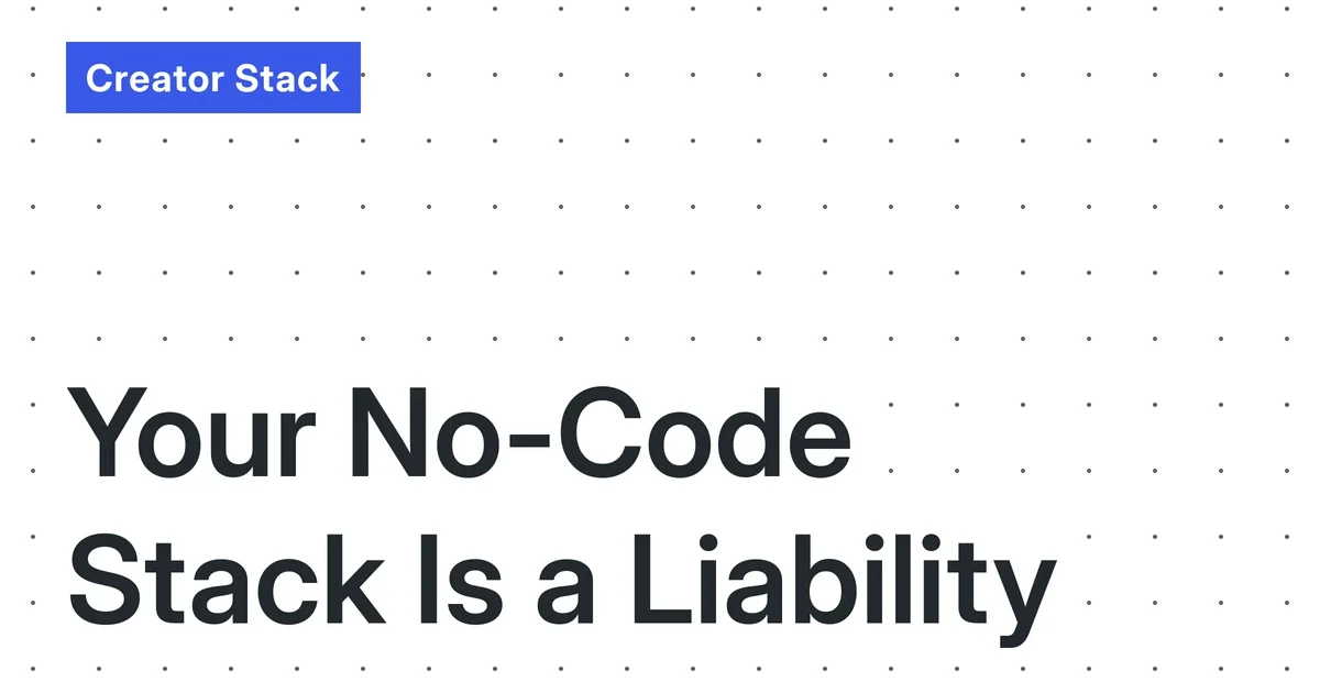 The 2026 Creator’s ‘Automation Debt’ Threshold: A Quantitative Model for When Your No-Code Workflow Becomes a Technical Liability