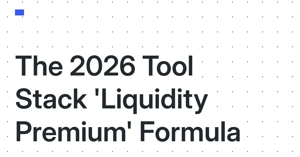 The 2026 Solo Creator’s Tool Stack ‘Liquidity Premium’: A Quantitative Model for Valuing Interoperability