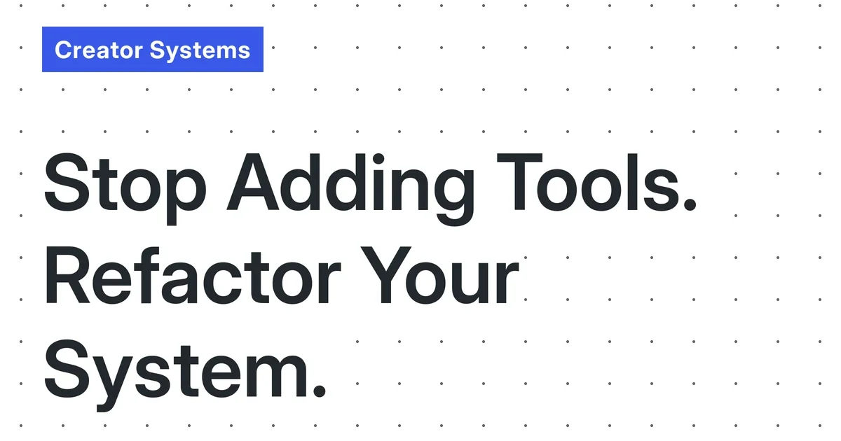 The 2026 Solo Creator’s Tool Stack ‘Cognitive Refactoring’ Protocol: A Systematic Method for Reducing Mental Overhead by Re-architecting, Not Just Adding, Tools