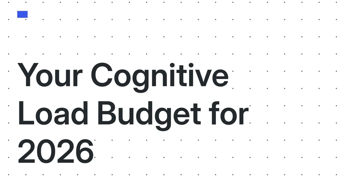 The 2026 Solo Creator’s Cognitive Load Budget: A Quantitative Model for Allocating Your Finite Mental Energy to Automation Investments